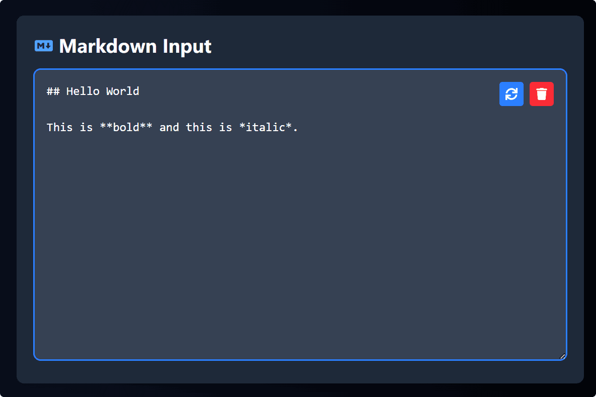 Paste Markdown Text